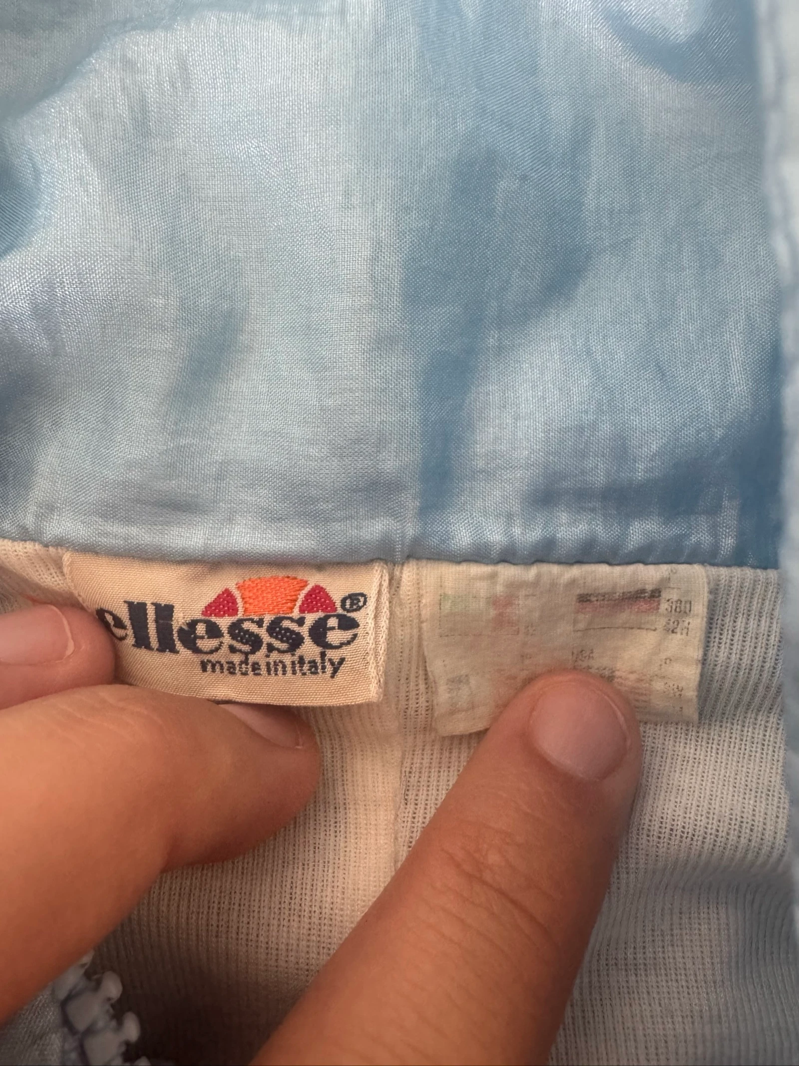 Ellesse Vintage Track Jacket Baby Blue Made in Italy Full Zip 90s Retro – photo 5